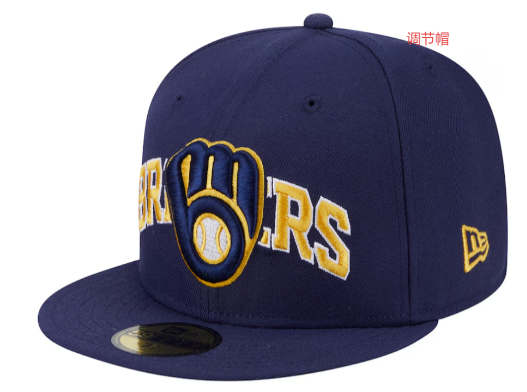 2025 MLB Milwaukee Brewers blue hat YS
